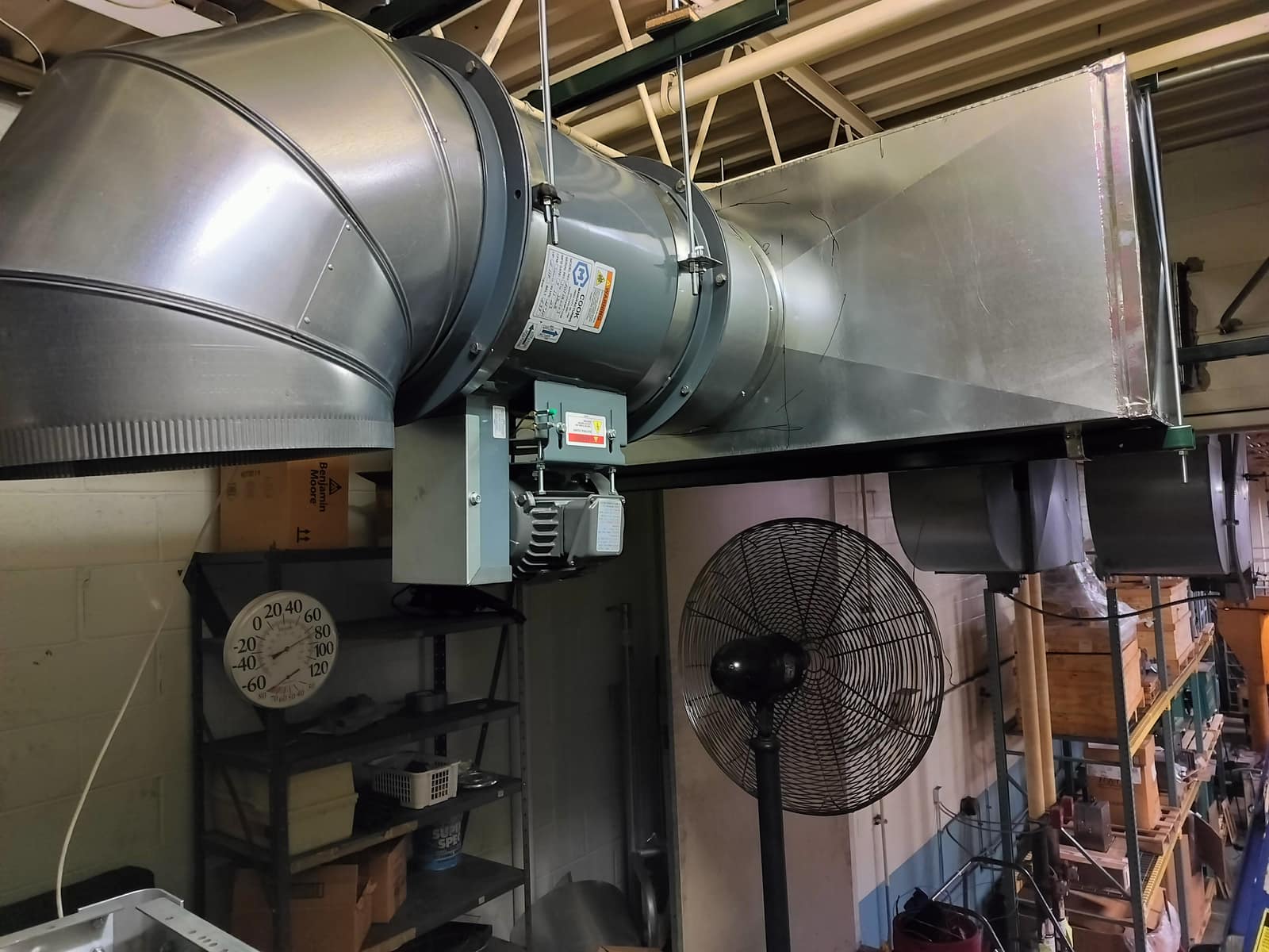 Commercial and industrial HVAC work by American Mechanical Works