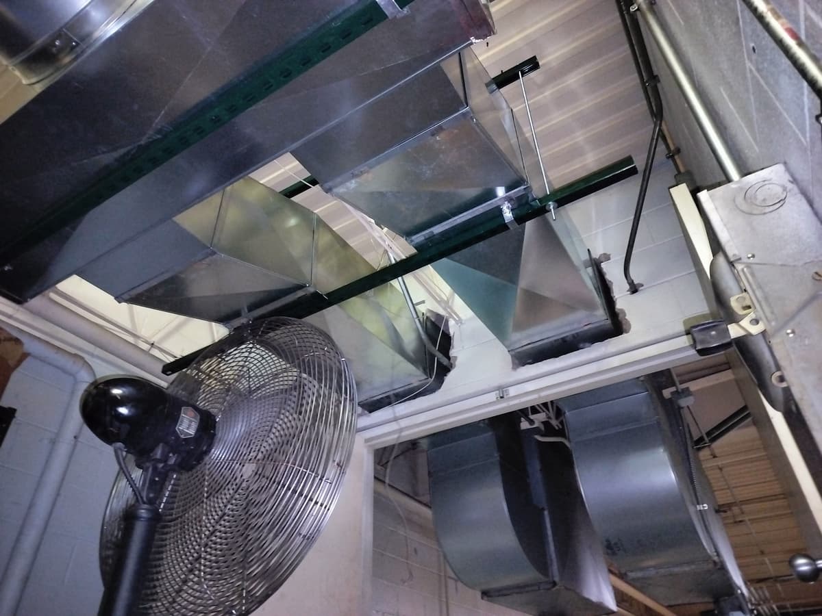 Commercial and industrial HVAC work by American Mechanical Works