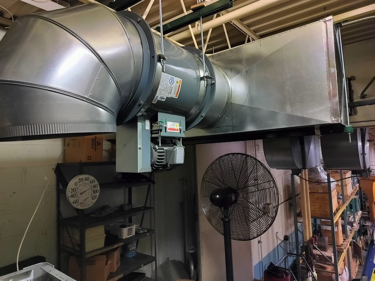 Commercial and industrial HVAC work by American Mechanical Works